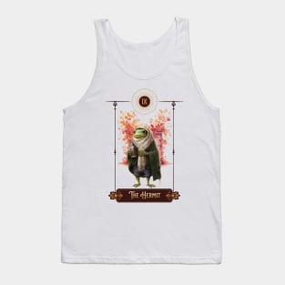 "The Hermit" Frog Tarot Card Tank Top